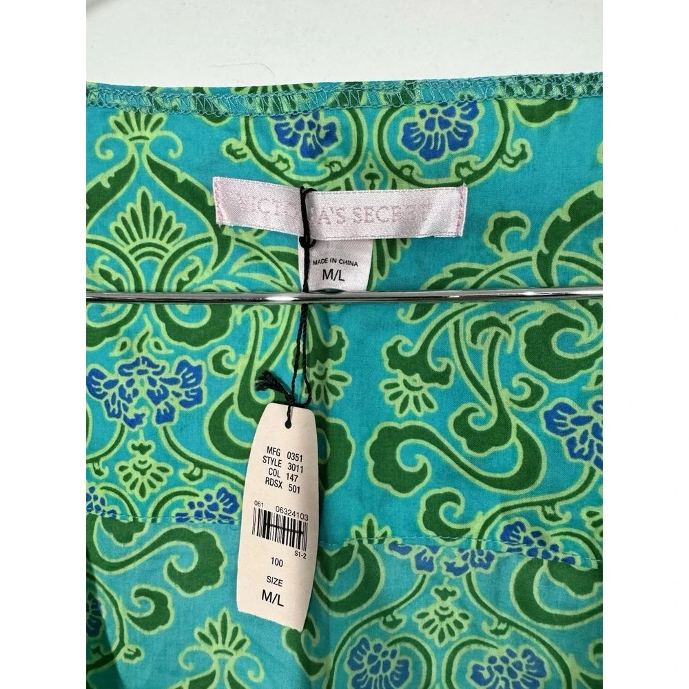 Victoria's Secret Coverup‎ Mini Dress Boho Summer Tropical Beach Resort Size M/L